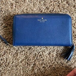 Navy Blue Leather Kate Spade Wallet/Wristlet